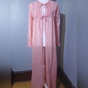 Elegant PinkRobe | Soft Feminine Loungewear | Size M